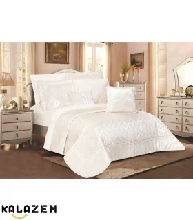 روتختی لوکس عروس دونفره 8تکه سفید لاویتا Lavita مدلDARCI-004