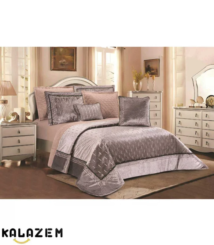 روتختی لوکس عروس دونفره 8تکه قهوه ای لاویتا Lavita مدلDARCI-006