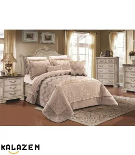 روتختی دونفره شیک قهوه ای 8تکه لاویتا LAVITA مدل نیلایNILAY-003