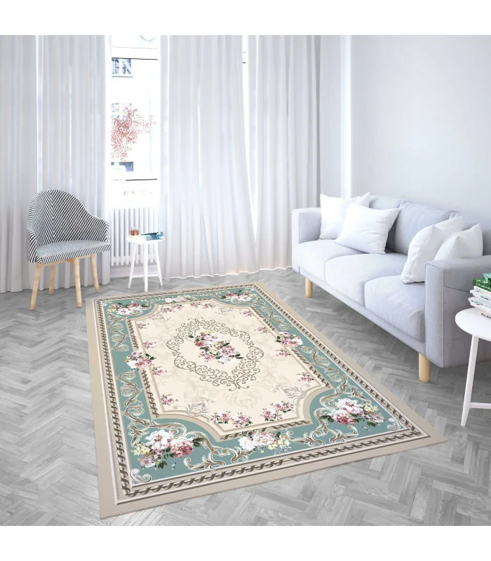 روفرشی کشدار مخمل طرح گل برند آیلا AYLA کد 104