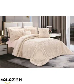 روتختی عروس دونفره 8تکه کرمی اولینا EVELINA مدل ایوانا IVANA-004