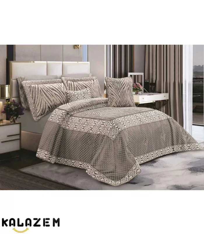 روتختی عروس دونفره 8تکه طوسی تیره اولینا EVELINA مدل ایوانا IVANA-005