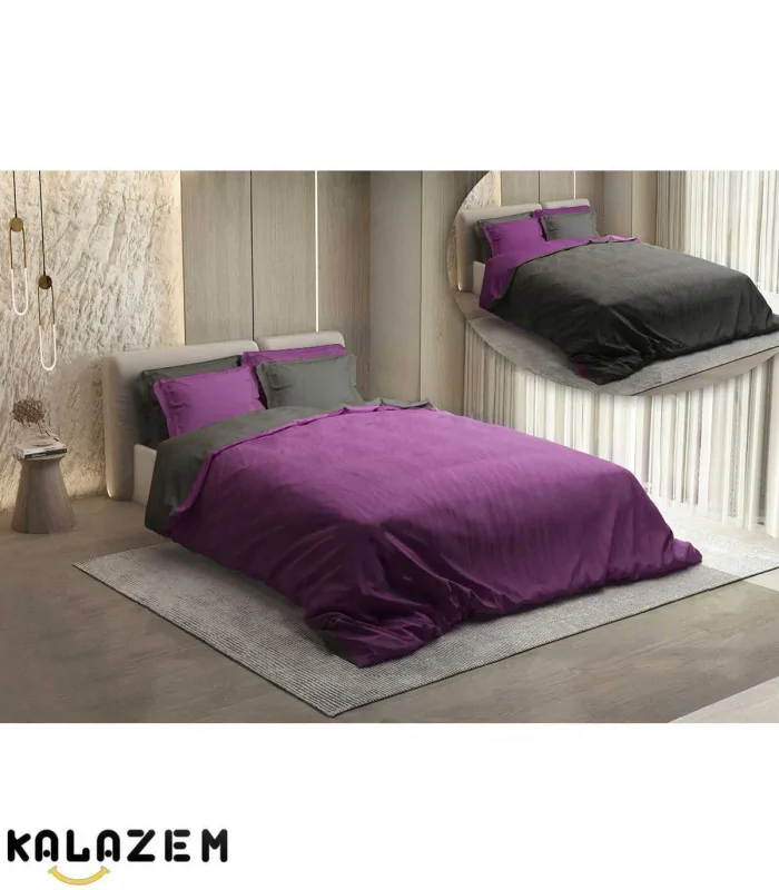 روتختی اسپرت دونفره 6تکه دورو بنفش_سربی ترکسان TURKSANمدل TS-04