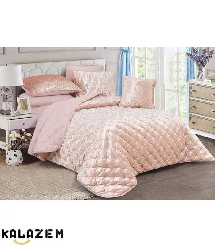 روتختی شیک دونفره 7تکه صورتی لاویتا Lavita مدل زارا ZARA-001