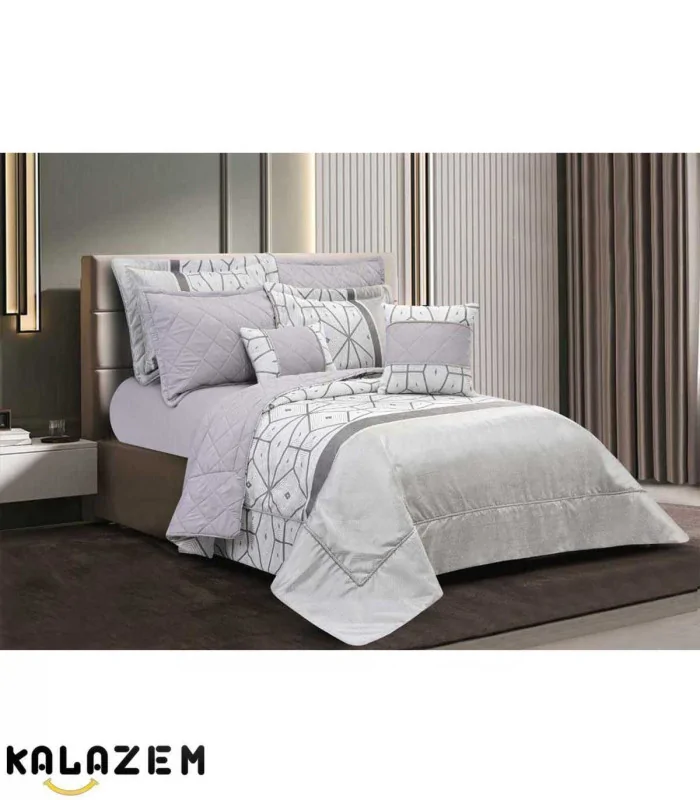 روتختی شیک عروس دونفره هشت تکه فیلی اولینا EVELINA مدل اونیکس ONYX-002