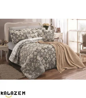 روتختی شیک عروس دونفره 8تکه طوسی برند لاویتا LaVita مدل چیچک CHICHAK-005