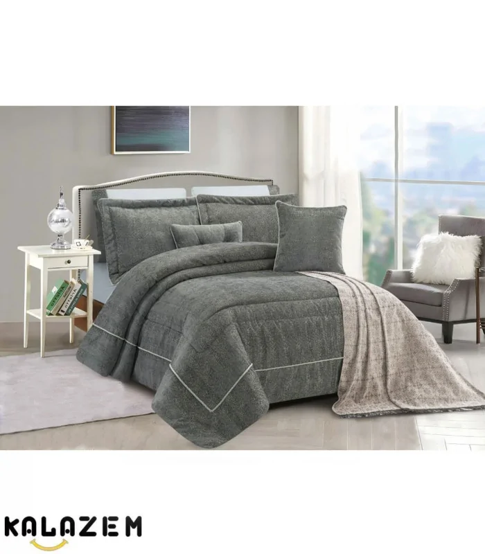 روتختی دونفره شیک 9تکه سربی برند LaVita مدل میرایMIRAY-006