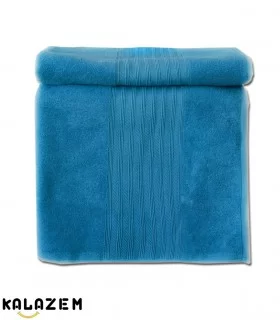 حوله استخری نخی تک رنگ آبی