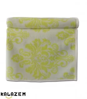 حوله استخری نخی مدل دار زرد