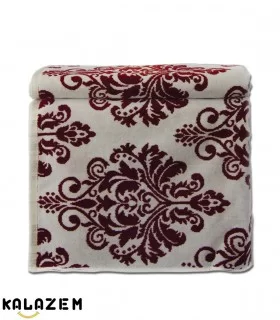 حوله استخری نخی مدل دار قرمز