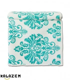 حوله استخری نخی مدل دار آبی کمرنگ