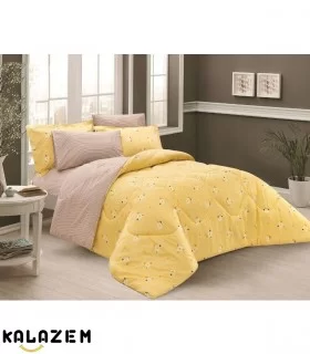 خرید روتختی دونفره و یک نفره زرد