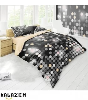 روتختی دونفره مشکی طلایی کلاسیک