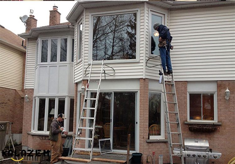 تغییر درب و پنجره در بازسازی خانه