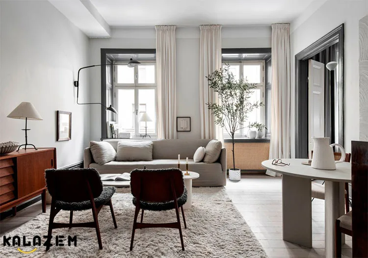 اتاق نشیمن با سبک اسکاندیناوی