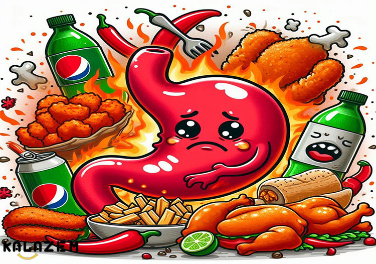 کدام غذای اسیدی می تواند باعث التهاب شود؟
