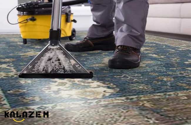 تمیز کردن لکه سفیدکننده روی فرش