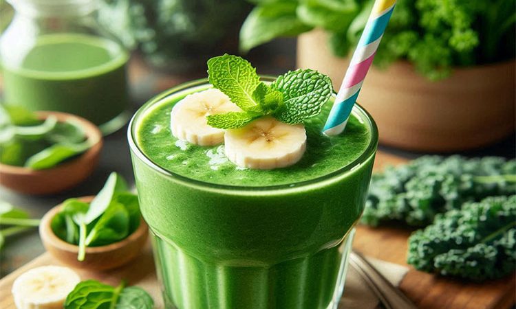 دستور تهیه خوشمزه ترین و لذیذترین انواع اسموتی سبز گیاهی مقوی