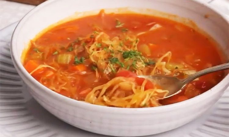 دستور تهیه غذای آسان سوپ کلم برگ _طرز پخت و نکات کلیدی سوپ کلم
