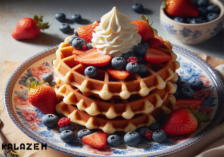 طرز تهیه این دستور وافل